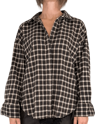 Habiti - Camicia check flanella - TABACCO - CAMICIA - Habiti