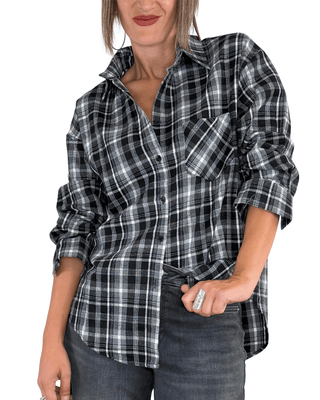 Habiti - Camicia check - NERO - CAMICIA - Habiti