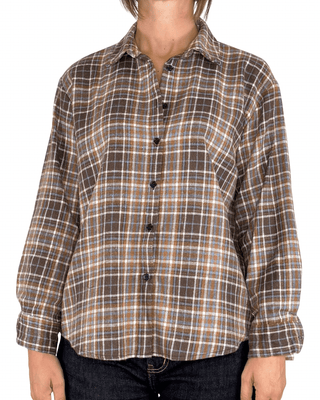 Habiti - Camicia flanella check - CELESTE - CAMICIA - Habiti