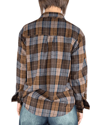 Habiti - Camicia flanella check - MORO - CAMICIA - Habiti