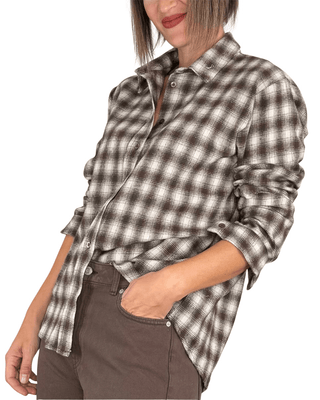 Habiti - Camicia flanella check - MORO - GONNA - Habiti
