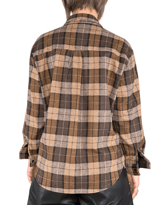 Habiti - Camicia flanella check - TABACCO - CAMICIA - Habiti
