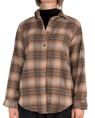 Habiti - Camicia flanella check - TABACCO - CAMICIA - Habiti
