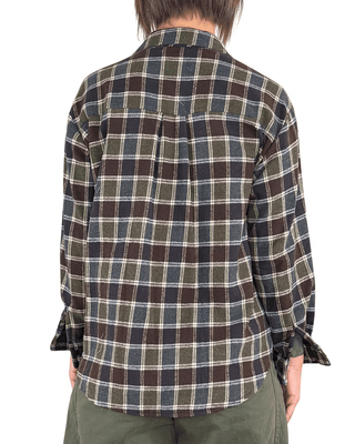 Habiti - Camicia flanella check - VERDE MILITARE - CAMICIA - Habiti