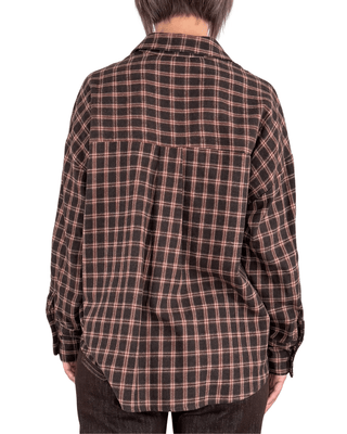 Habiti - Camicia flanella con taschino - MORO - CAMICIA - Habiti