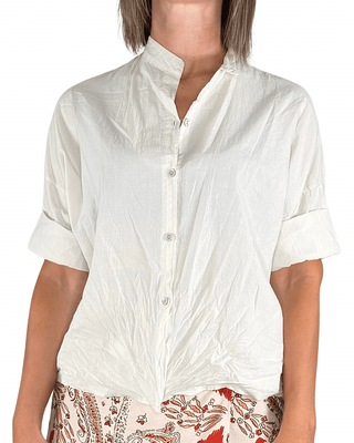 Habiti - Camicia in mussola di cotone - AVORIO - CAMICIA - Habiti