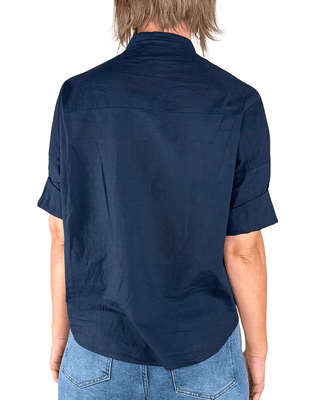 Habiti - Camicia in mussola di cotone - BLU - CAMICIA - Habiti