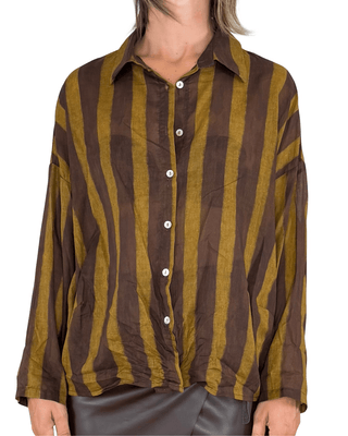Habiti - Camicia in mussola di cotone - MORO - CAMICIA - Habiti