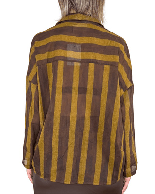Habiti - Camicia in mussola di cotone - MORO - CAMICIA - Habiti