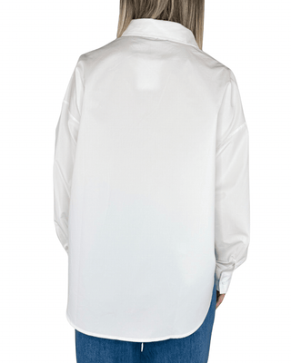 Habiti - Camicia oversize 100% cotone - BIANCO - CAMICIA - Habiti
