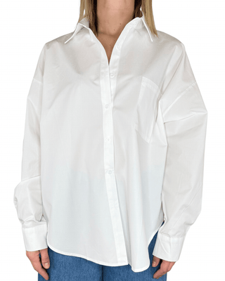 Habiti - Camicia oversize 100% cotone - BIANCO - CAMICIA - Habiti