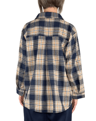 Habiti - Camicia quadri flanella - BLU - CAMICIA - Habiti
