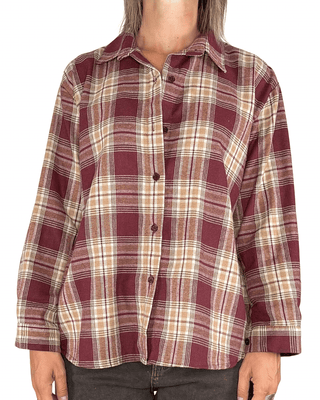 Habiti - Camicia quadri flanella - BORDEAUX - CAMICIA - Habiti