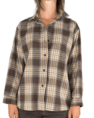 Habiti - Camicia quadri flanella - MORO - CAMICIA - Habiti