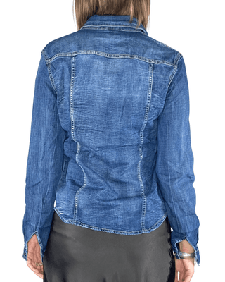 habiti - camicia slim denim - jeans - CAMICIA - Habiti