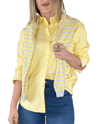 Habiti - Camicia taglio uomo Oxford - GIALLO - CAMICIA - Habiti