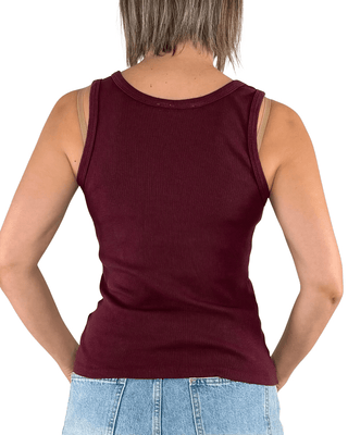 Habiti - Canotta vogatore Sarah - BORDEAUX - T-SHIRT E TOP - Habiti
