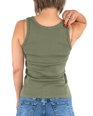 Habiti - Canotta vogatore Sarah - VERDE MILITARE - T-SHIRT E TOP - Habiti