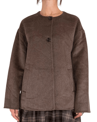 Habiti - Cappottino 50% lana - MORO - CAPOSPALLA - Habiti