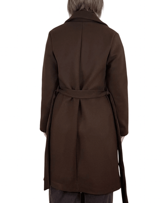 Habiti - Cappotto con cintura - MORO - CAPOSPALLA - Habiti