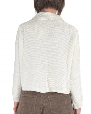 Habiti - Cardigan a polo - PANNA - MAGLIA E CARDIGAN - Habiti