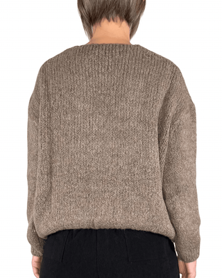 Habiti - Cardigan con bottoni - FANGO - MAGLIA E CARDIGAN - Habiti
