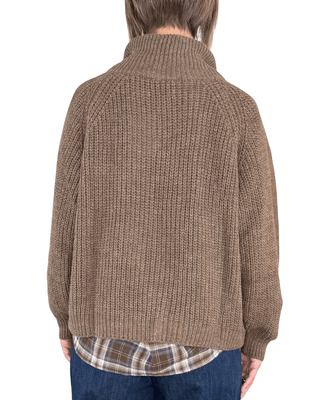 Habiti - Cardigan full zip - FANGO - MAGLIA E CARDIGAN - Habiti