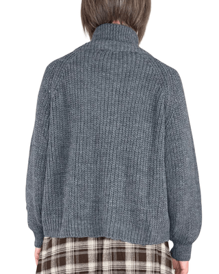 Habiti - Cardigan full zip - GRIGIO - MAGLIA E CARDIGAN - Habiti