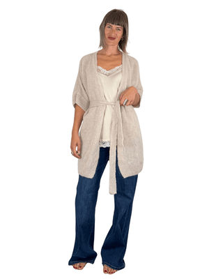 Habiti - Cardigan mohair - BURRO - MAGLIA E CARDIGAN - Habiti