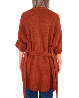 Habiti - Cardigan mohair - MATTONE - MAGLIA E CARDIGAN - Habiti