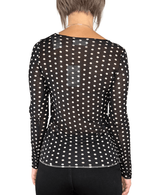 Habiti - Cashmerina fantasia - NERO POIS - T-SHIRT E TOP - Habiti