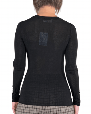 Habiti - Cashmerina girocollo - NERO - T-SHIRT E TOP - Habiti