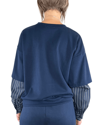 Habiti - Coordinato scuba camicia - BLU - COMPLETO E COORDINATO - Habiti