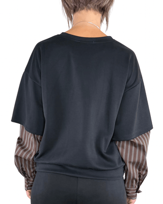 Habiti - Coordinato scuba camicia - NERO - COMPLETO E COORDINATO - Habiti