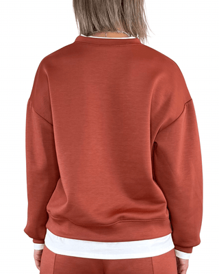 Habiti - Coordinato scuba t-shirt - MATTONE - COMPLETO E COORDINATO - Habiti