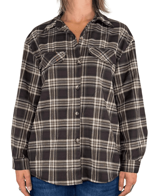 Habiti - Giacca camicia check - MORO - CAMICIA - Habiti