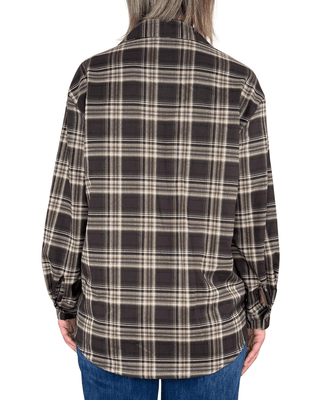Habiti - Giacca camicia check - MORO - CAMICIA - Habiti