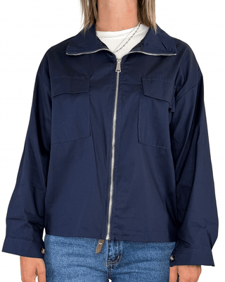 Habiti - Giacca camicia in cotone - BLU - GIACCA E BLAZER - Habiti