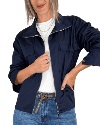 Habiti - Giacca camicia in cotone - BLU - GIACCA E BLAZER - Habiti