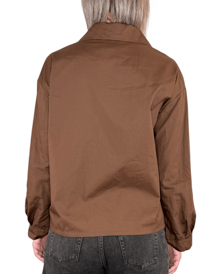 Habiti - Giacca camicia in cotone - MORO - GIACCA E BLAZER - Habiti