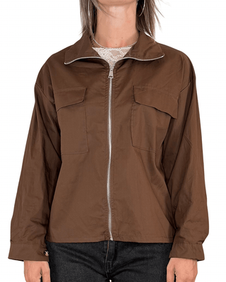 Habiti - Giacca camicia in cotone - MORO - GIACCA E BLAZER - Habiti