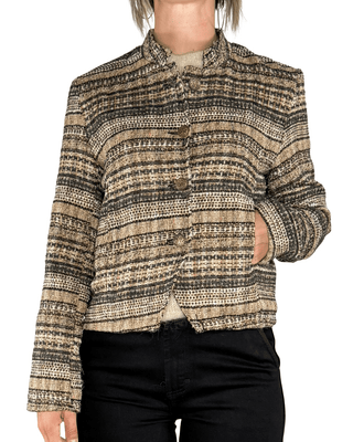 Habiti - Giacchina in tweed - BEIGE - GIACCA E BLAZER - Habiti