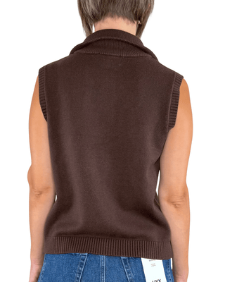 Habiti - Gilet con zip - MORO - MAGLIA E CARDIGAN - Habiti