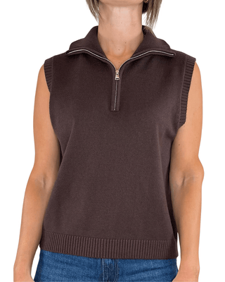 Habiti - Gilet con zip - MORO - MAGLIA E CARDIGAN - Habiti