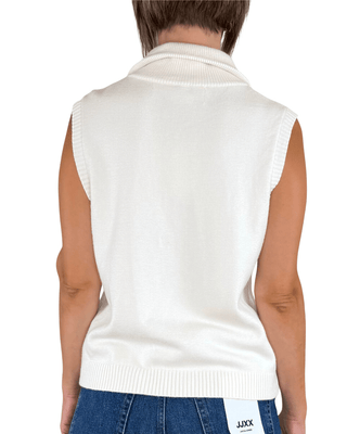 Habiti - Gilet con zip - PANNA - MAGLIA E CARDIGAN - Habiti