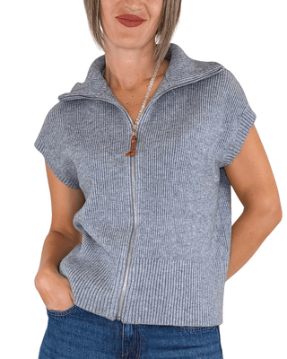 Habiti - Gilet full zip - GRIGIO - MAGLIA E CARDIGAN - Habiti