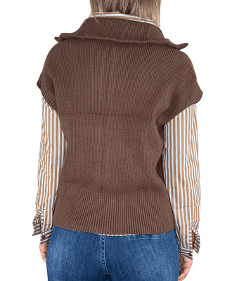 Habiti - Gilet full zip - MORO - MAGLIA E CARDIGAN - Habiti