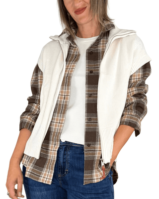 Habiti - Gilet full zip - PANNA - MAGLIA E CARDIGAN - Habiti