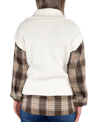Habiti - Gilet full zip - PANNA - MAGLIA E CARDIGAN - Habiti