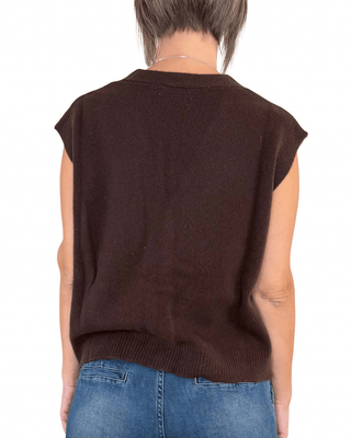 Habiti - Gilet pura lana vergine - MORO - MAGLIA E CARDIGAN - Habiti